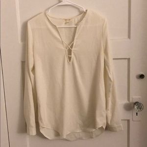 Urban outfitters criss cross long sleeve top